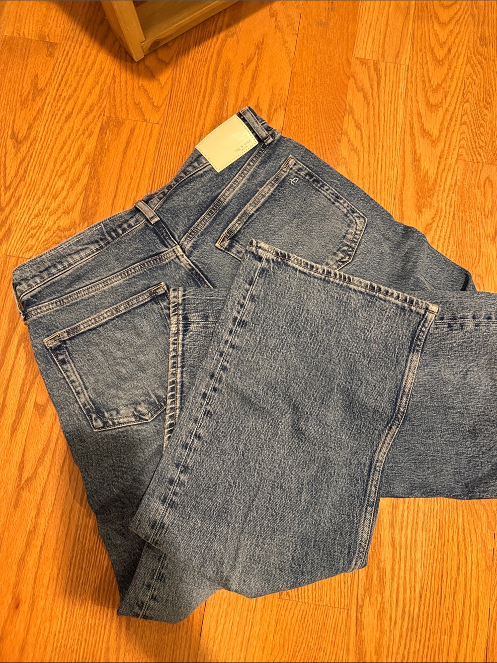 Never been worn rag & bone Shea High Rise Relaxed Straight Leg Jeans in Everly - Picture 5 of 5